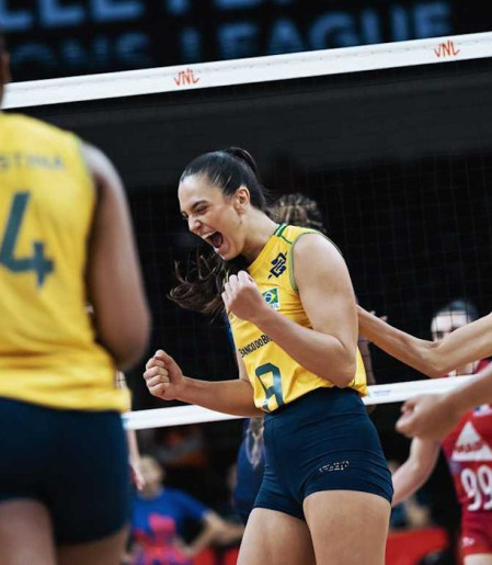 Brasil domina França e segue sem perder na Liga das Nações feminina