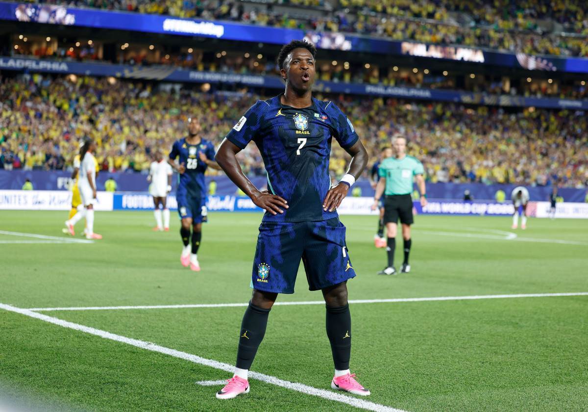 Vinícius Jr. tem dois gols nos dois primeiros jogos do Brasil
