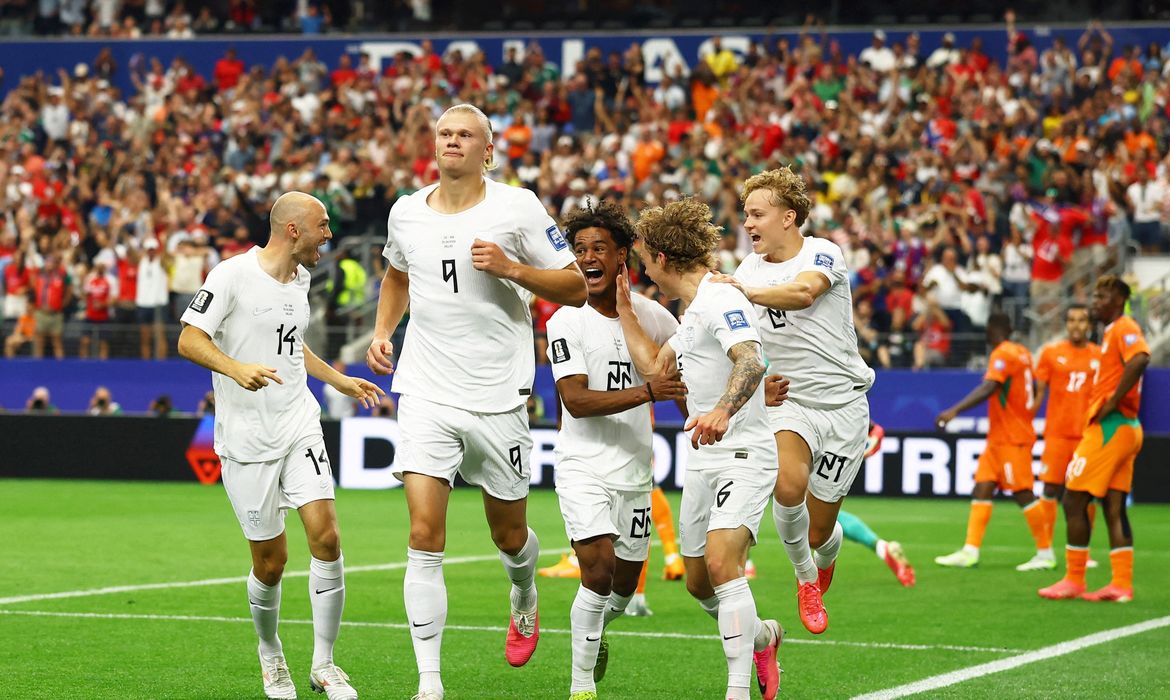 Haaland decide, Noruega vence Costa do Marfim e vai pegar o Brasil