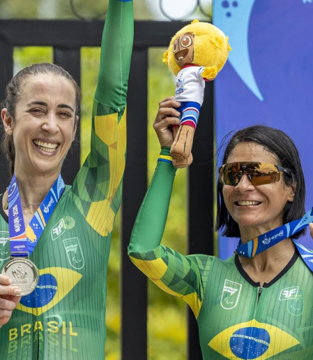 Estrela do atletismo é pódio nos Jogos Parasul-Americanos no ciclismo