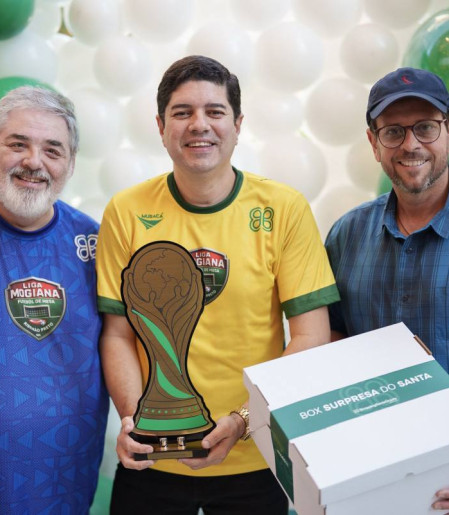 Ricardo Sacco, Matheus Ambrosio e Cleiton Marinsech