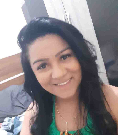 Priscila Danielle Caetano Moura, mãe da menor chamada de macaca por professora