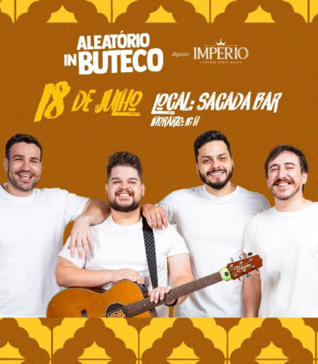 Aleat&oacute;rio in Buteco faz estreia em formato label neste s&aacute;bado