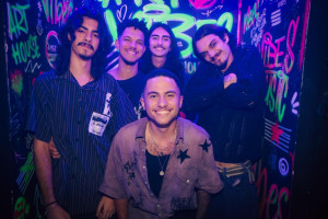 Integrantes da Lizium, banda vencedora do concurso do João Rock 2026
