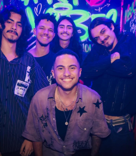 Integrantes da Lizium, banda vencedora do concurso do João Rock 2026