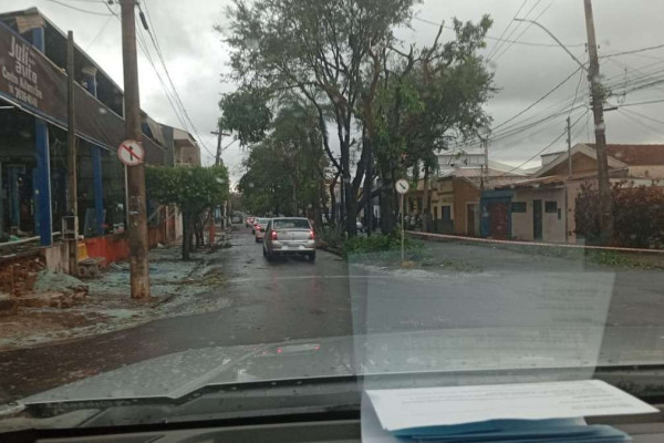 Ruas de Ribeirão Preto ainda têm sinais do temporal