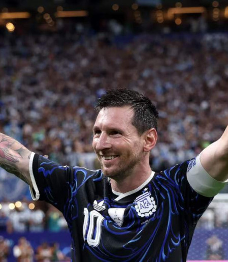 Messi em ação pela Argentina na Copa do Mundo: origem em RP