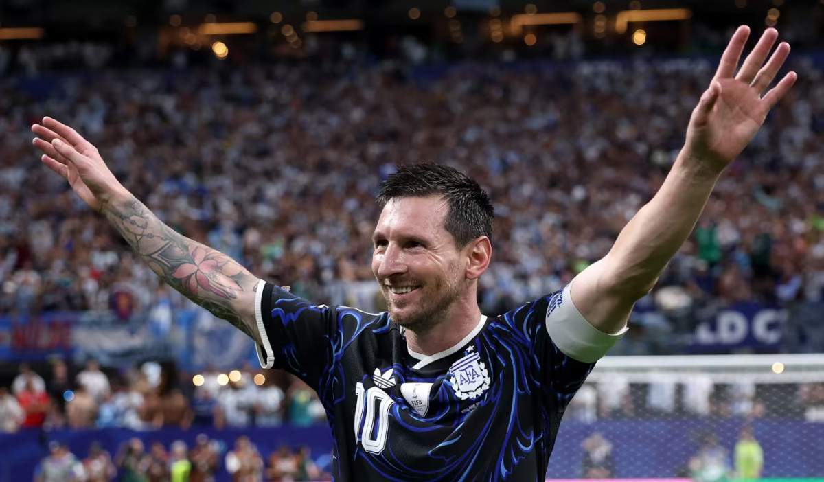 Messi em ação pela Argentina na Copa do Mundo: origem em RP
