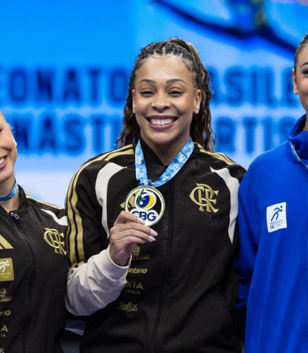 Lorrane Oliveira e Caio Souza são ouro no Brasileiro de Ginástica