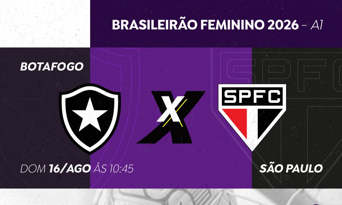 TV Brasil exibe Botafogo x São Paulo pelo Brasileirão Feminino A1 