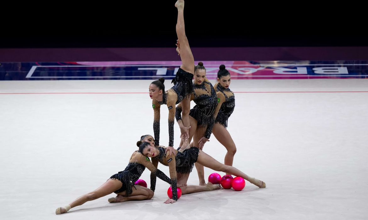Ginástica rítmica: Brasil é bronze e garante vaga em Los Angeles 2028