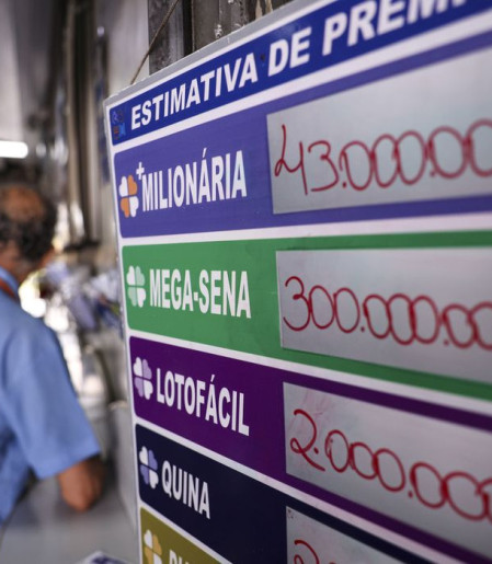 Mega-sena acumula para R$ 45 milhões; confira os números