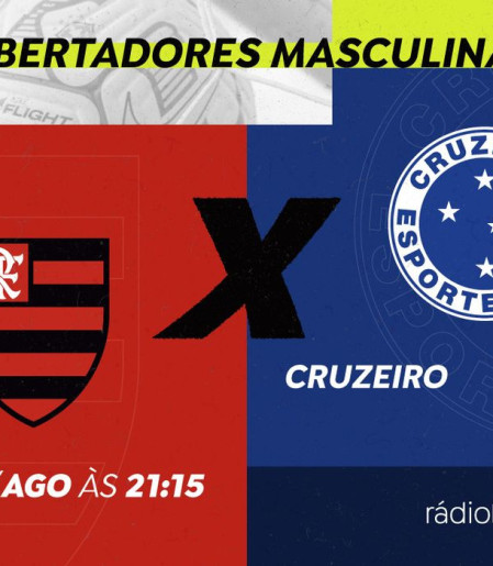 Rádio Nacional exibe Flamengo x Cruzeiro pelas oitavas da Libertadores
