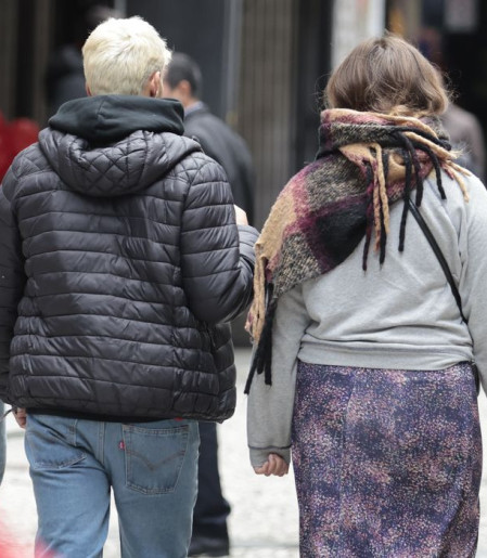 Frente fria associada a ciclone baixa temperatura no Sul do país