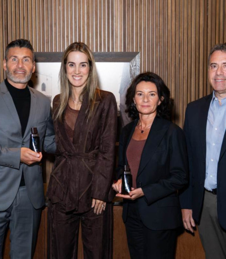 Clement Gavarry, Principal Perfumer; Renata Gomide, VP de Consumer Grupo Boticário; Honorine Blanc, Master Perfumer; e Artur Grynbaum, VP do Conselho Grupo Boticário