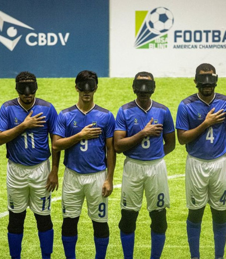 Brasil encara Costa Rica na semi da Copa América de futebol de cegos