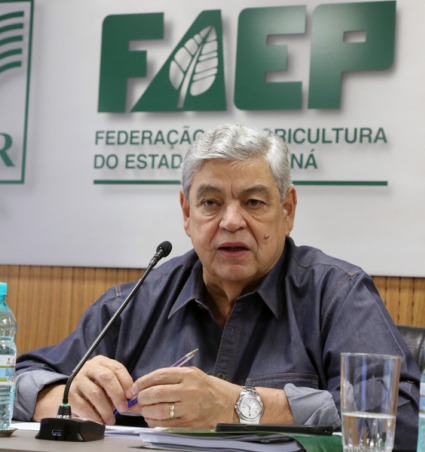 Ágide Meneguette, agricultor e presidente da Federação Agrícola do Estado do Paraná