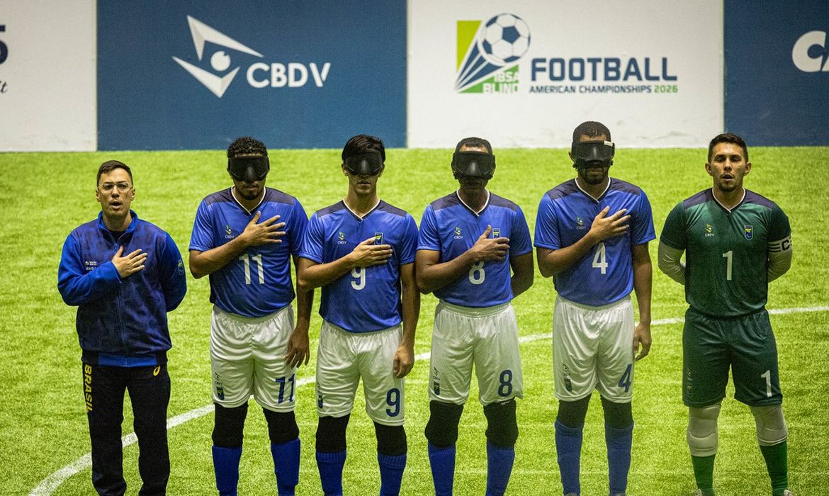 Brasil encara Costa Rica na semi da Copa América de futebol de cegos