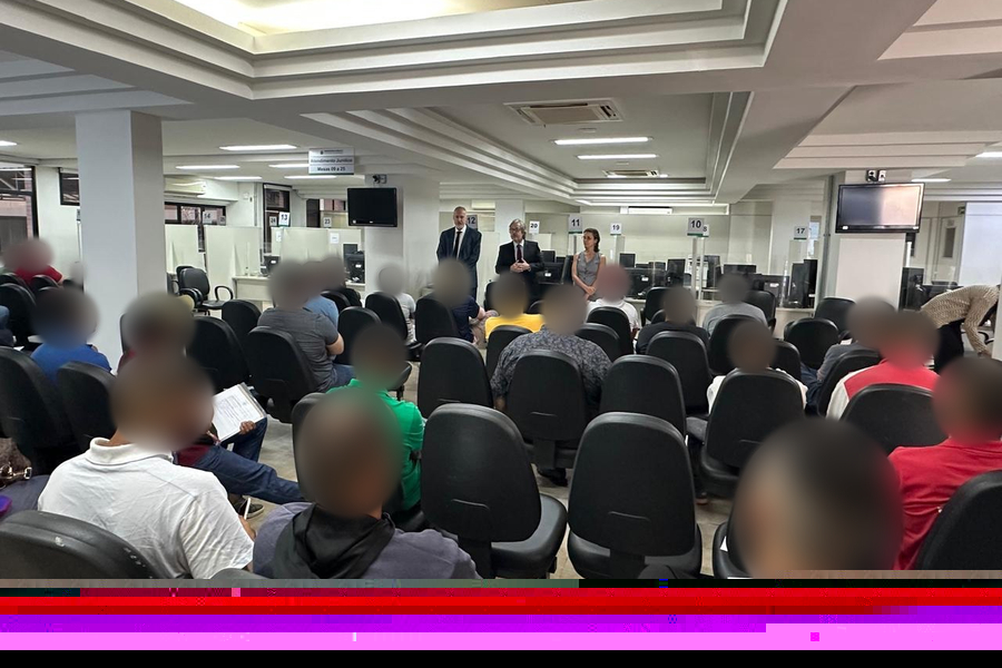 Alvos de medida protetiva participam de audiência coletiva na Defensoria Pública