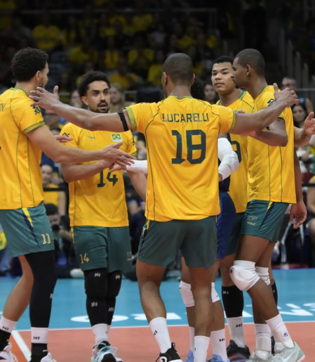 Brasil vence Venezuela e está no mundial de vôlei masculino