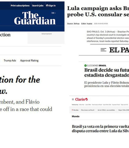 Jornais dizem que voto no Brasil define geopolítica na América Latina