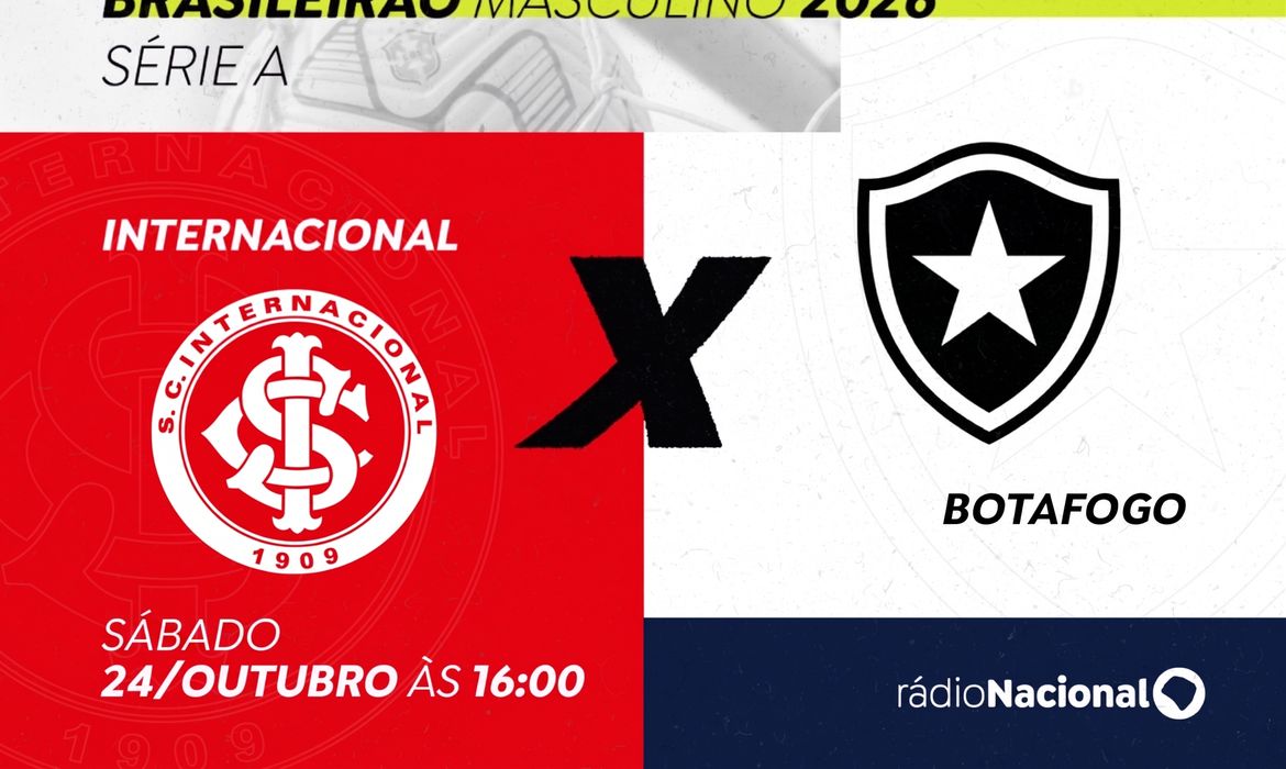 Rádio Nacional transmite neste sábado Internacional x Botafogo 